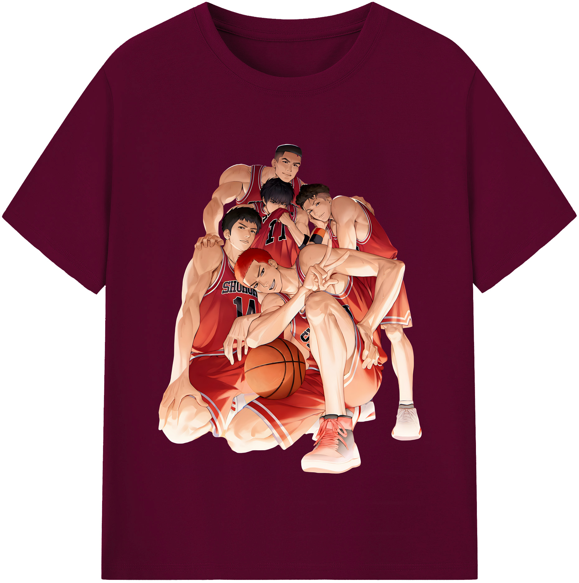（画像用） SLAM DUNK／スラムダンク レディースカジュアルプリントTシャツ（綿100％）